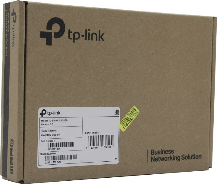 Модуль SFP TP-LINK TL-SM311LM Многомодовый модуль MiniGBIC Gigabit SFP - фото №13