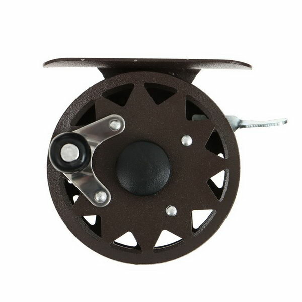 Катушка инерционная металл диаметр 5.5 см цвет темно-коричневый TL55