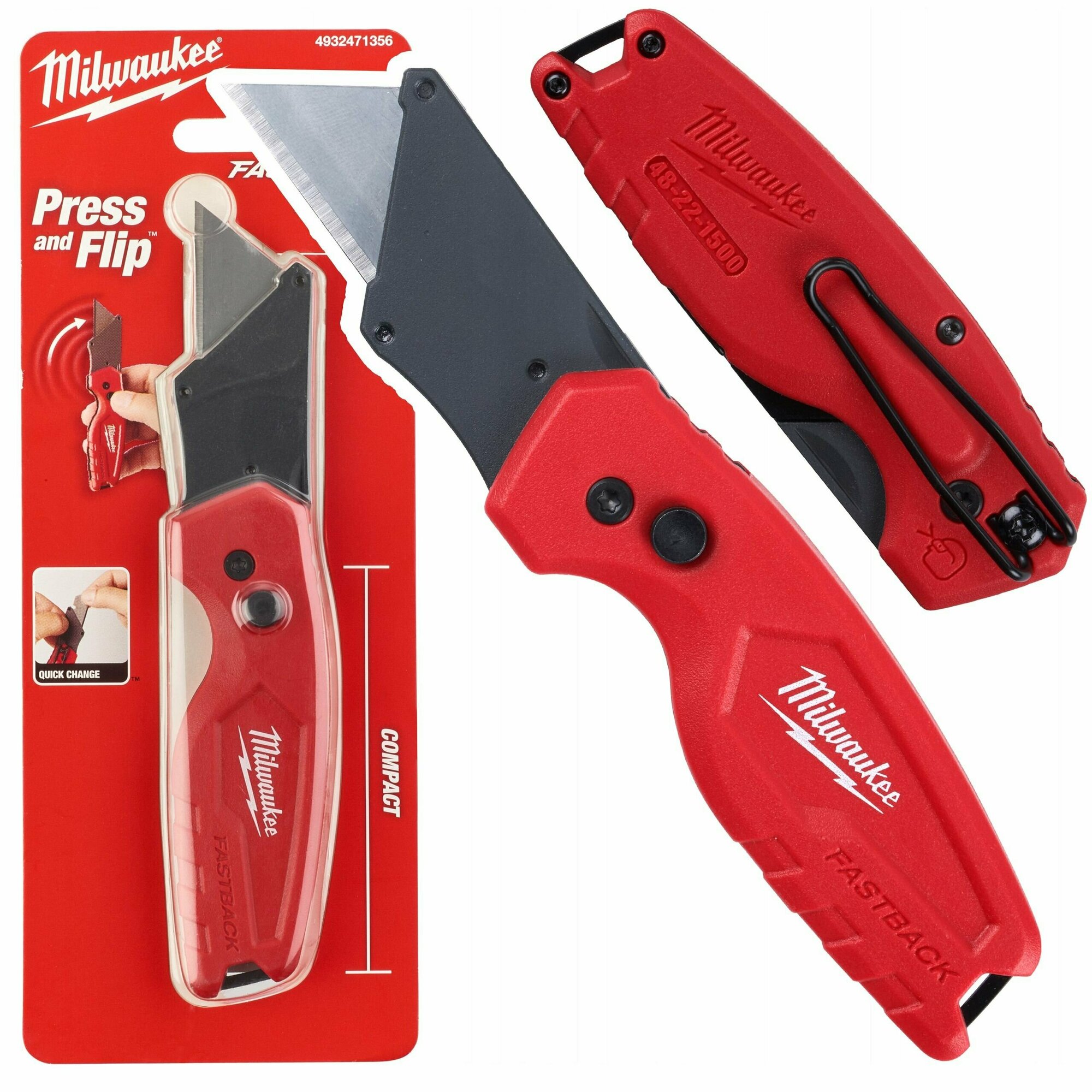 фото Строительный многофункциональный выкидной нож Milwaukee Fastback Compact
