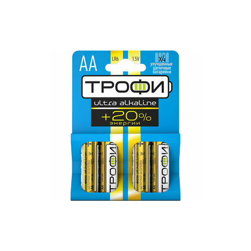 Трофи Батарейка Трофи LR6-4BL ULTRA, 4шт