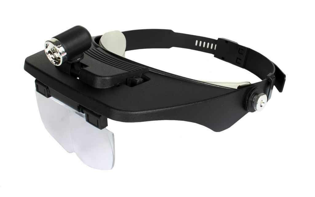 Налобные очки-лупа бинокулярные с LED подсветкой от Shark-Shop