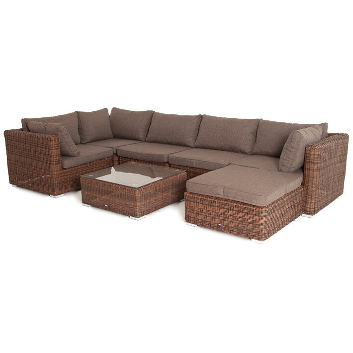 Комплект мебели 4sis Лунго LS5O1T1-7-SET brown