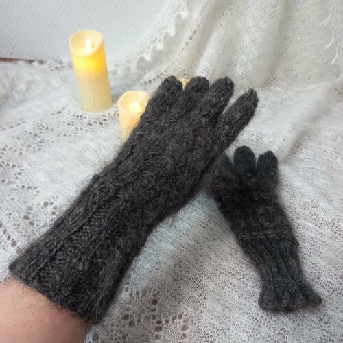 фото Перчатки орчанка, размер 7/8, серый