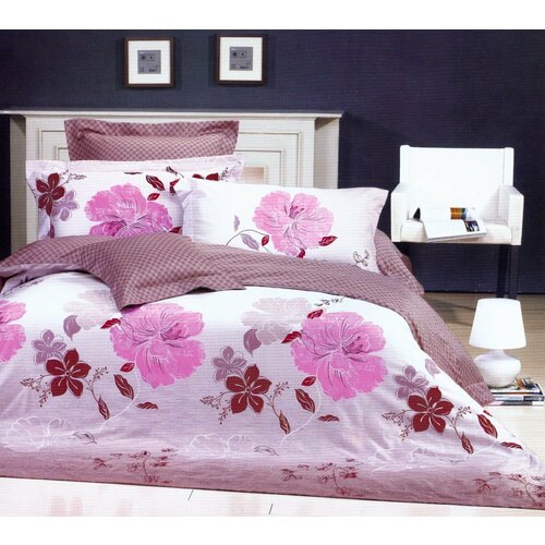 DOMITEX : Комплект постельное белье домитекс сатин цветной Люкс фотопечать Аэлита 1,5 спальный, наволочки 70х70см