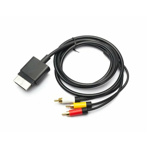 новинка лидер продаж 1 5 м hdmi совместимый штекер на 3 rca 1080p av для hd тв кабеля кабель для телевизора компонент dvd преобразователь видео ауди Кабель переходник, Xbox 360 Slim AV Cable, черный