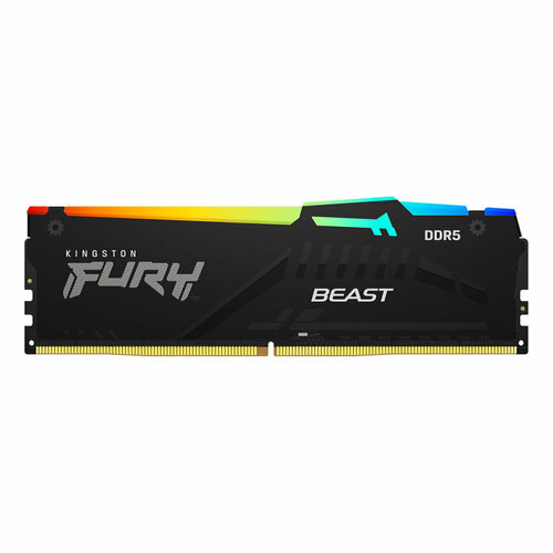 Модуль памяти 8GB Kingston DDR5 5200 DIMM FURY Beast Black RGB 508400₽