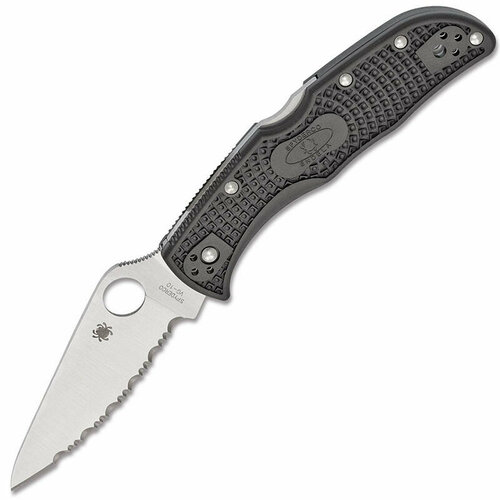 фото Нож складной spyderco endela serrated black