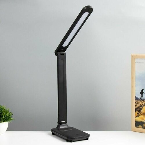 Светильник LED 9Вт 3 режима АКБ черный 2434₽