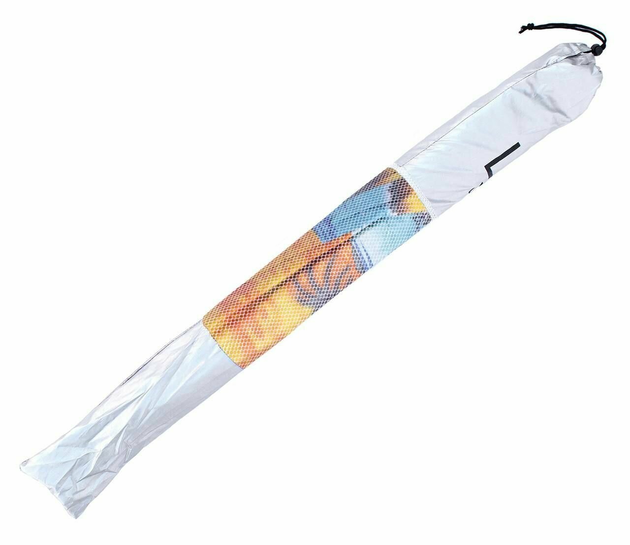 Зонт пляжный круглый складной с чехлом, 155 см, принт Лагуна - фотография № 4