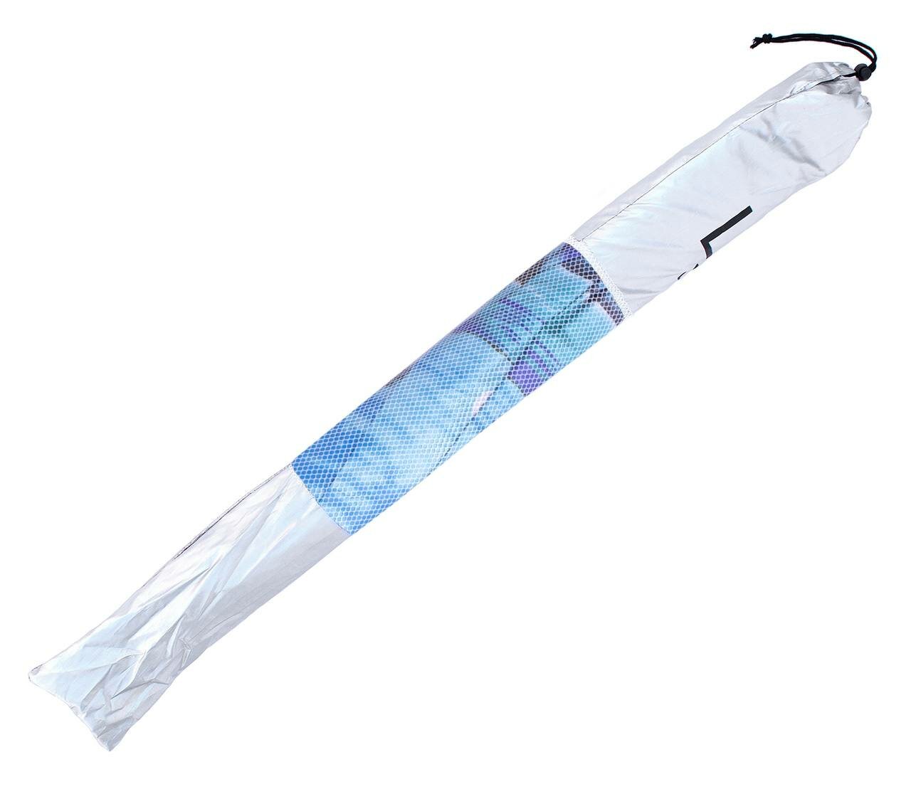 Зонт пляжный круглый складной с чехлом, 155 см, принт Ночная лагуна - фотография № 7