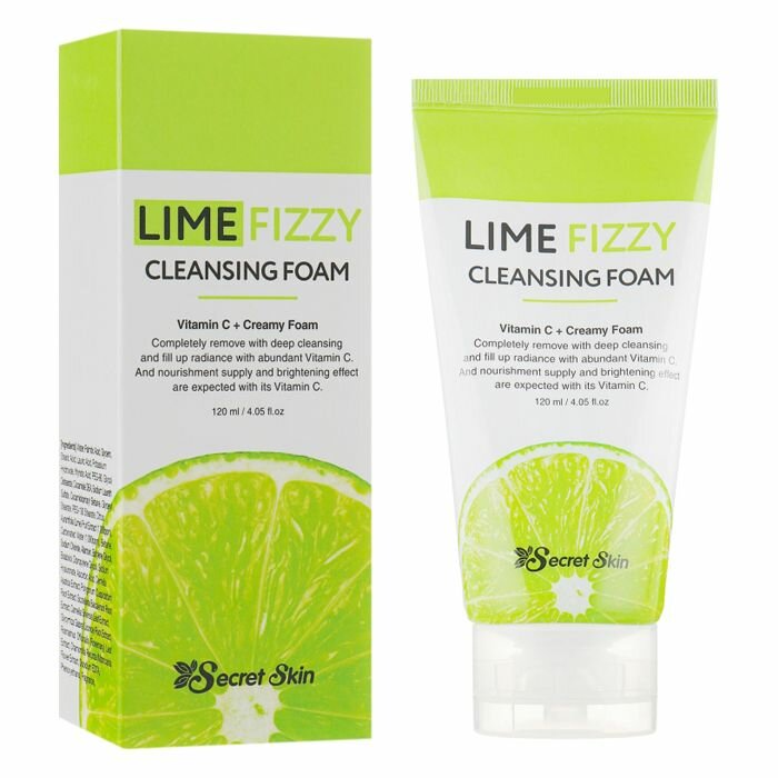 Secret Skin Пенка для умывания с экстрактом лайма 120 мл Lime Fizzy Cleansing Foam