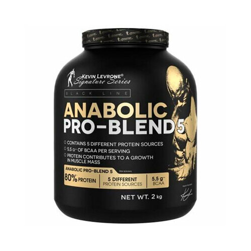 протеин levrone black line anabolic pro blend 2кг клубнично банановый Протеин LEVRONE Black Line Anabolic Pro-Blend 2кг Клубнично-Банановый