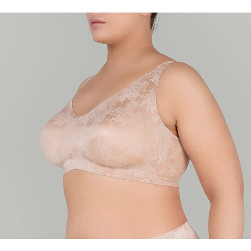 фото Бюстгальтер bramo bramo бесшовная линия белья aster, размер 3xl, бежевый
