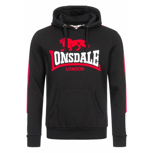 Худи LONSDALE, размер XL, красный, черный