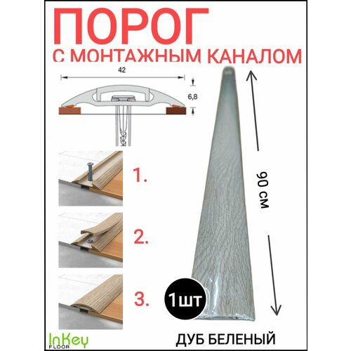 Пороги для пола IDEAL белый