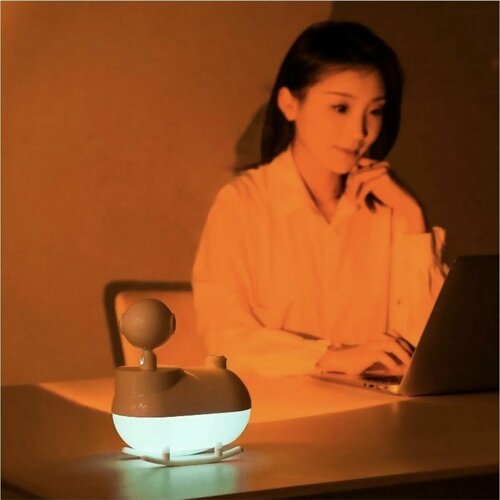 Мини увлажнитель воздуха со световым эффектом заката розовый 149900₽