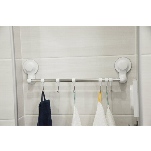 Рейлинг с 6 крючками на присоске STRONG WALL шведский дом 919₽