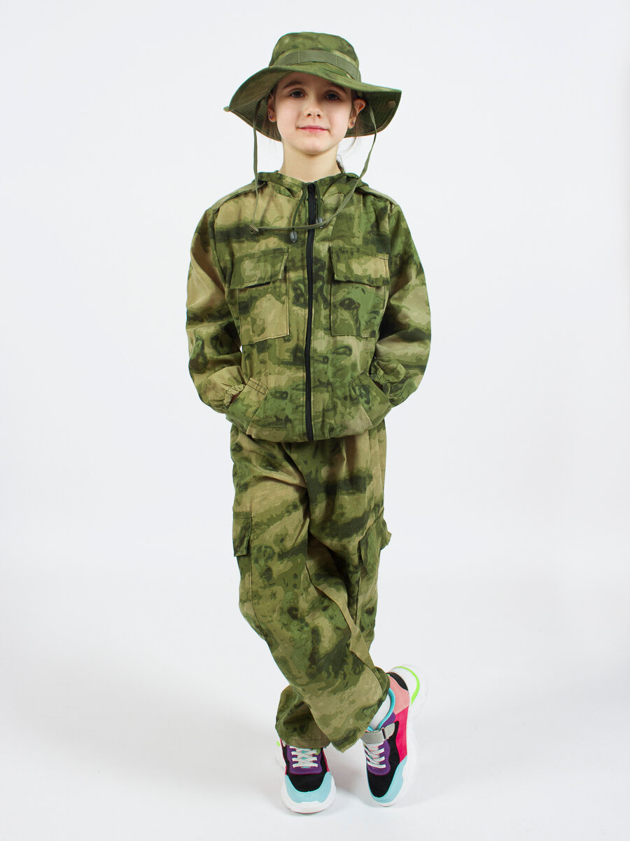Маскхалат детский камуфляж Зеленый (размер: 40-42, рост: 158)