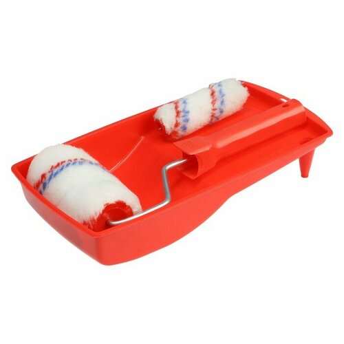 Набор малярный ЛОМ валики полиэфирная нить 100 мм d6 мм D48 мм D16 мм ванночка 150 1034055 368₽