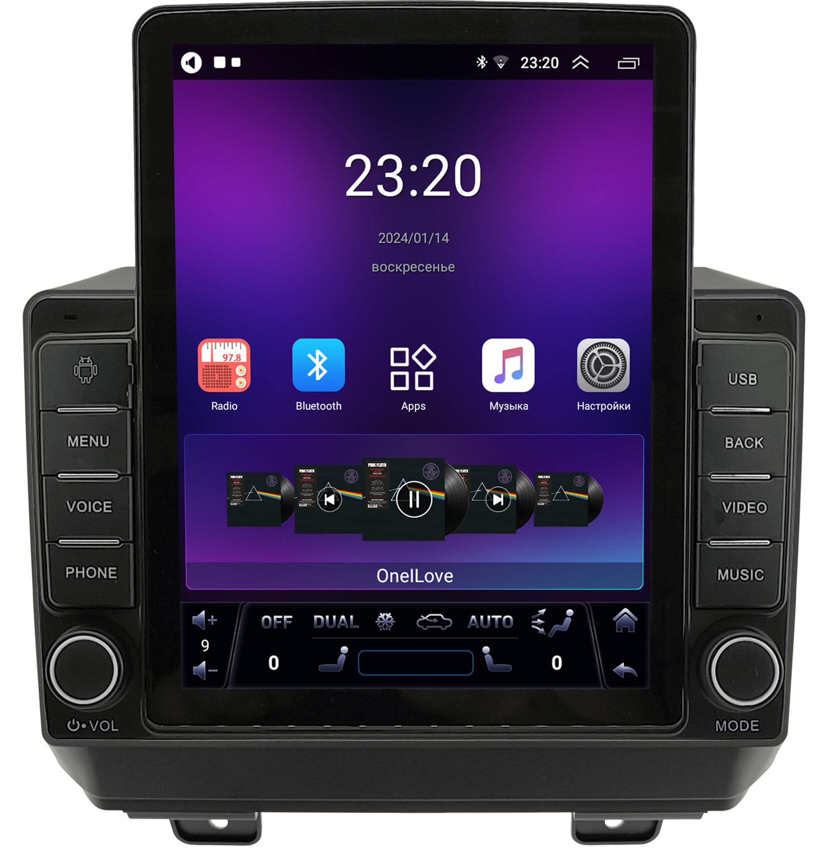   OEM GT095-9-327  Jeep Wrangler IV (JL) 2017-2022  Android 10 (2/16, DSP, Tesla)