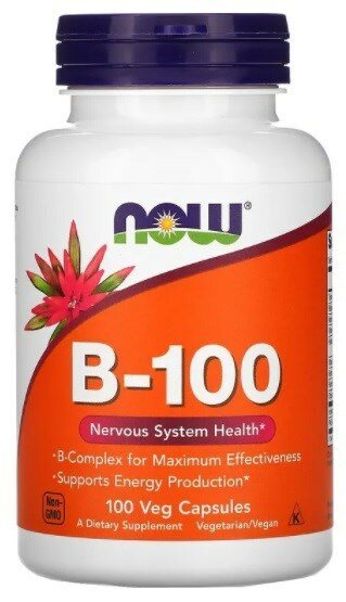 NOW Vitamin B-100 (100капс)