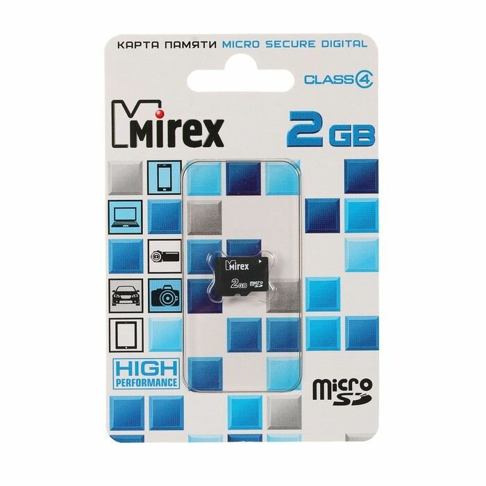 Карта памяти 2Gb microSD Mirex Class 4 - фото №11