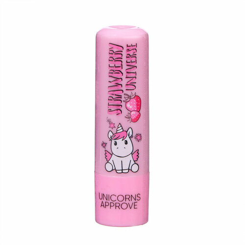 Бальзам для губ UNICORNS APPROVE клубничная вселенная, 4,5 г уход за губами unicorns approve бальзам для губ marshmallow