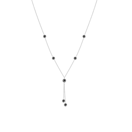Колье Diamant online, серебро, 925 проба, длина 40 см., черный