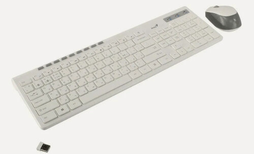 Изображение товара Клавиатура и мышь Genius SlimStar 8230, White (31340015402)