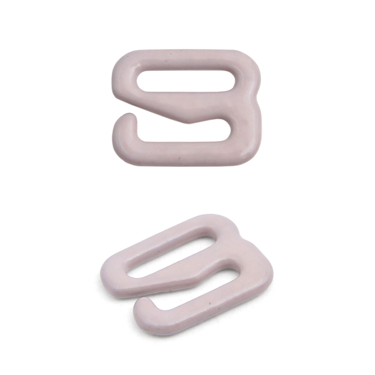 Крючки для бретелей, 8 мм, 20 шт (металл, эмаль), Айрис (C154 светло-серые)