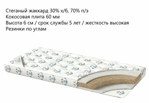 Наматрасник Corretto Standart Coco 70x200