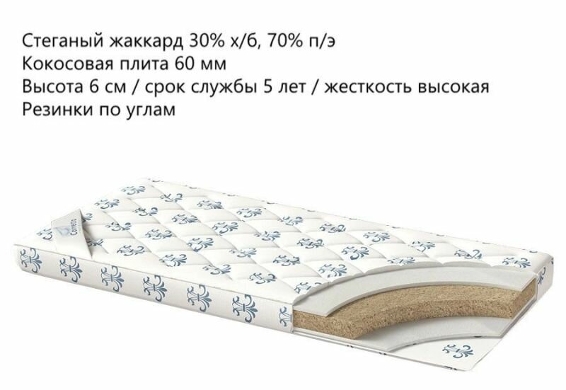 Наматрасник Corretto Standart Coco 80x200