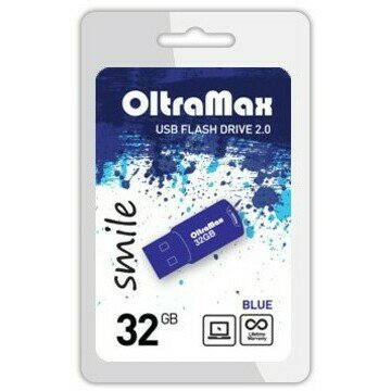 USB Flash накопитель OltraMax 32Gb OltraMax Smile Blue (OM 032GB Smile Bl)
