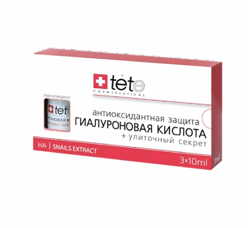 TETe Cosmeceutical Cosmeceutical Hyaluronic Acid + Snail Extract Гиалуроновая кислота + Улиточный секрет