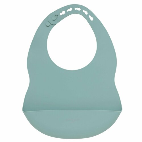 Нагрудник детский 30х21 см с карманом силикон зеленый Kiddy 599₽