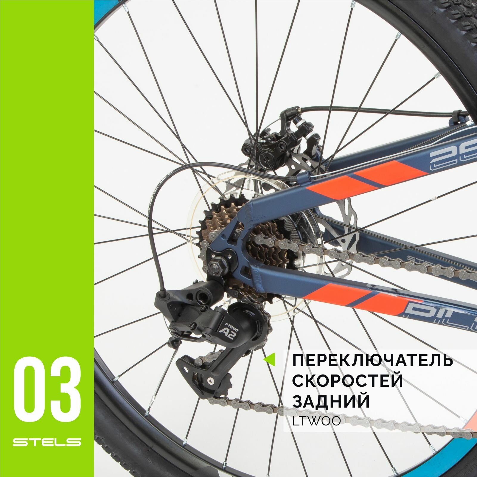 Велосипед складной Pilot-950 MD 26" V011, Тёмно-синий, рама 17.5"