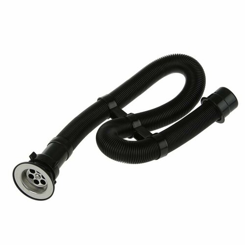 Гофросифон ORIO АС-3012 1 12х40 мм с нержавеющей решеткой d70 мм L1000 мм черный 581₽