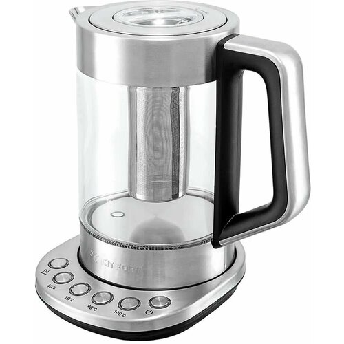 Чайник электрический KitFort КТ-622 2200Вт серебристый 869000₽