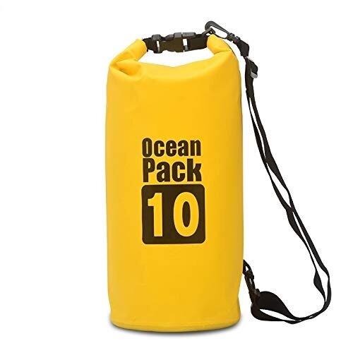 Герморюкзак OCEAN PACK, 10л, В50*Ш30см, ПВХ, цв. желтый