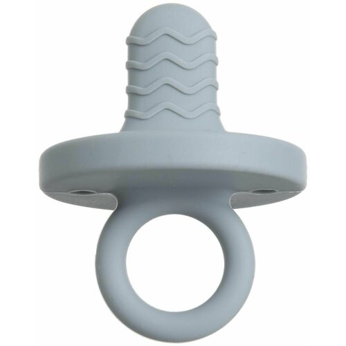 Прорезыватель - пустышка силиконовый цвет синийсерый 362₽