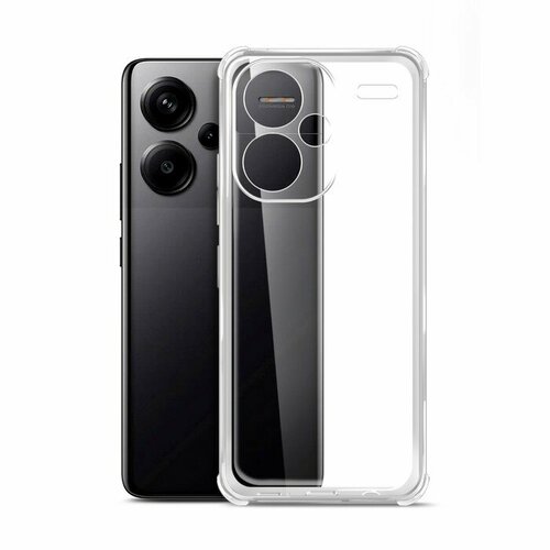 Чехол BoraSCO Bumper Case для Xiaomi Redmi 13 Pro+, силиконовый, прозрачный 3 in 1 glass armor silicone case redmi k30 pro global hard case pocofon f2 pro full cover k 30 xiaomi k30pro back bumper case