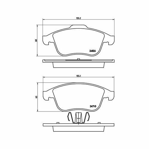 Тормозные колодки Brembo - фото №9