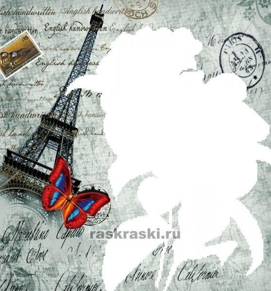 Мозаичная картина Эйфелева башня 80025 COLOR KIT - фото №2