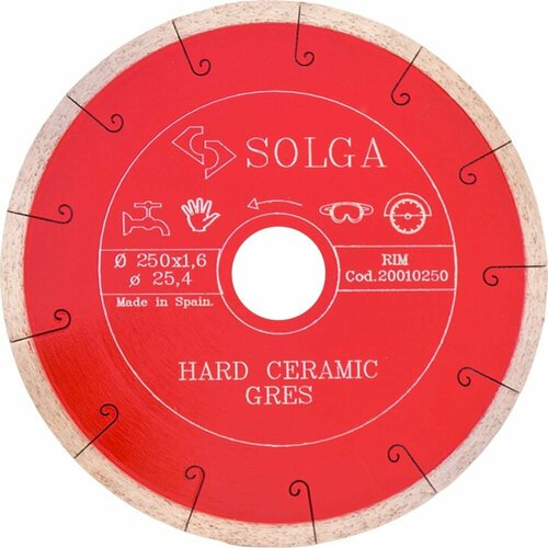 диск алмазный r 125x1 4 x 10 x 22 23 hard ceramics 11115048010 Алмазный диск Solga Diamant HARD CERAMICS