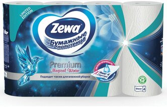 Бумажные впитывающие полотенца ZEWA Premium Decor