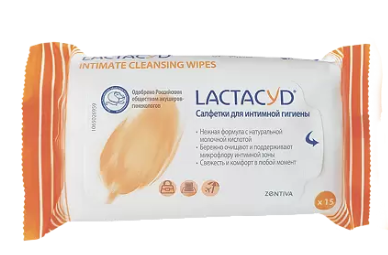 Набор из 3 штук Салфетки для интимной гигиены Lactacyd 15шт