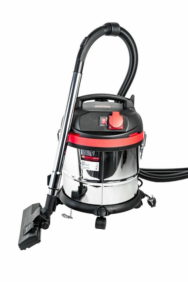 фото Пылесос строительный PVC20-C PIT 20литров 180мБар 1,5кВт влажная сухая уборка розетка подключения