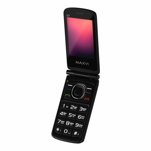 телефон maxvi b35 2 sim синий Телефон MAXVI E7, 2 SIM, синий