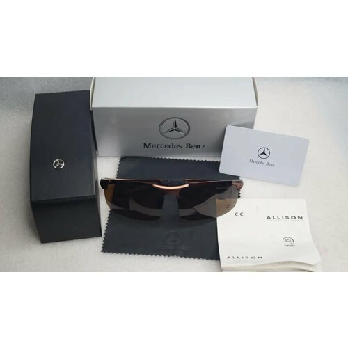 Солнцезащитные очки Mercedes-Benz Мерседес2024, коричневый солнцезащитные очки ic berlin mercedes benz amg 02 blue bridge fashion silver