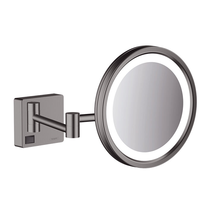 Hansgrohe AddStoris Косметическое зеркало с LED подсветкой, цвет шлиф. черный хром 41790340
